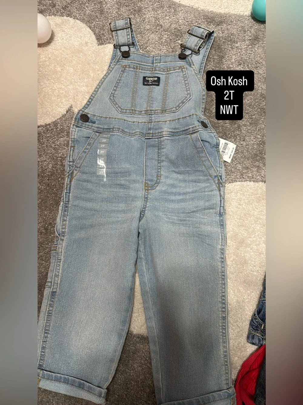 OshKosh B'gosh Light Blue Denim Overalls - Kids